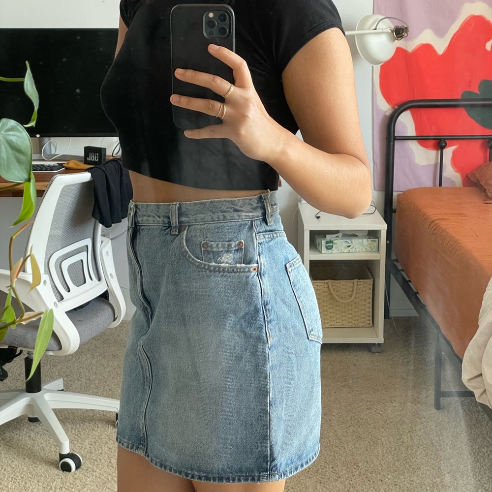 & other stories Denim mini skirt.